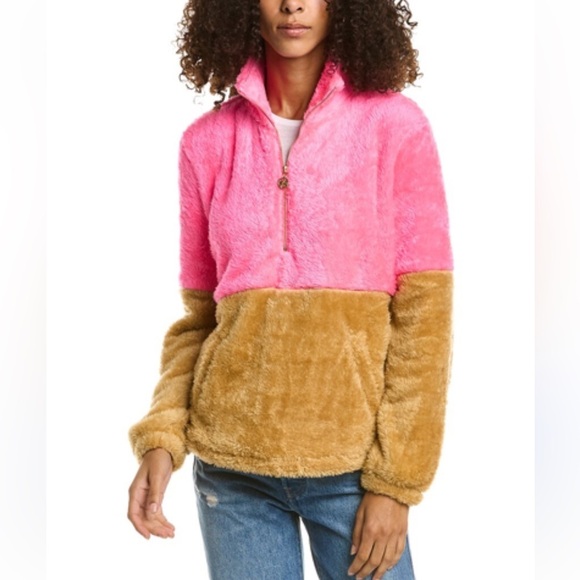 Lilly Pulitzer Tops - Lilly Pulitzer Keala Sherpa Popover Sweatshirt Size XXL NWT